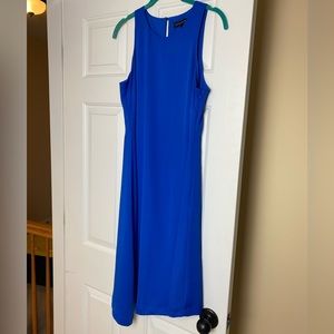 Banana Republic | Racer-Neck Blue Asymmetrical Dress Size 6 NWOT